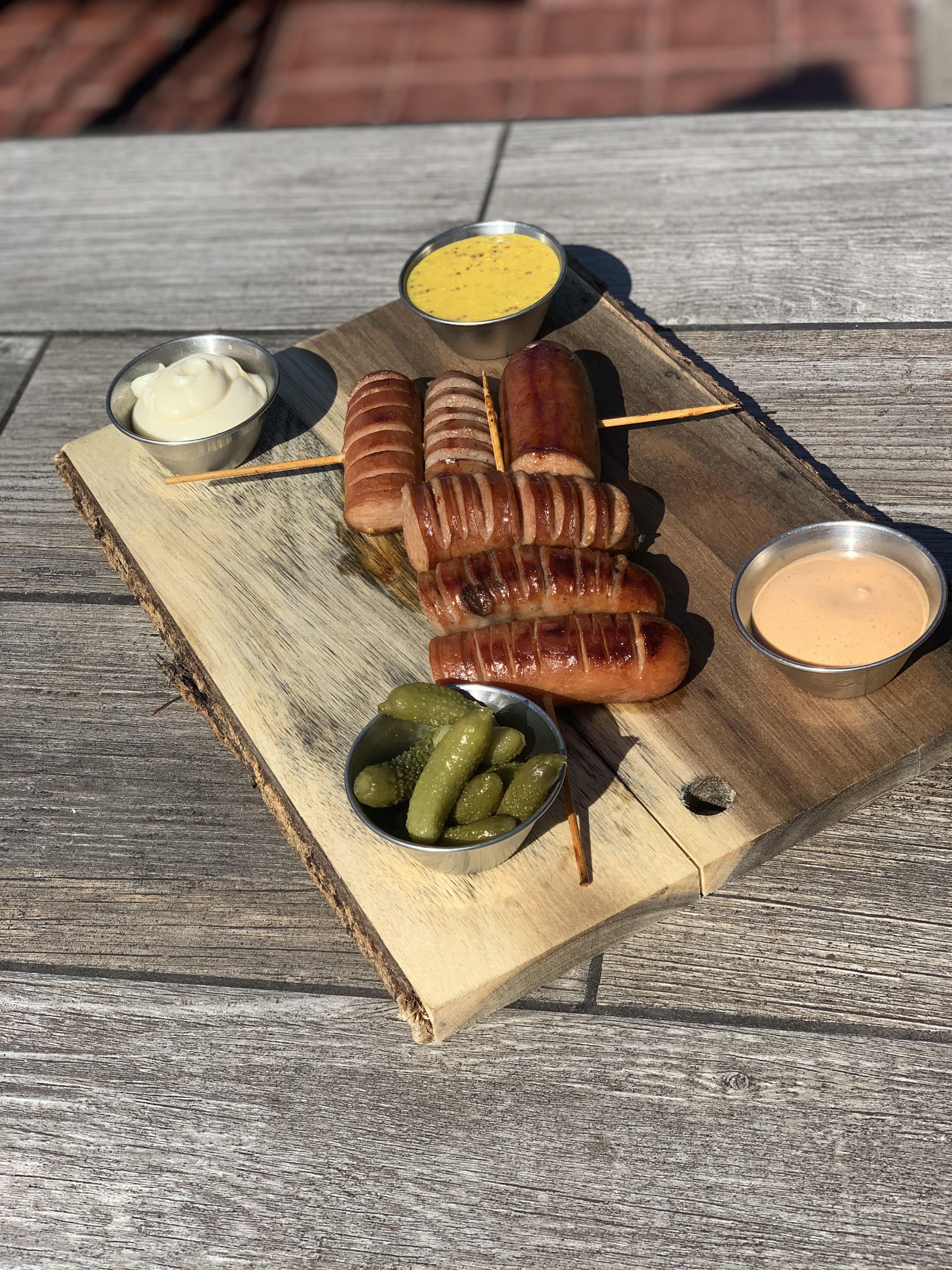 Order Sausage Trio food online from Knotty Barrel store, San Diego on bringmethat.com