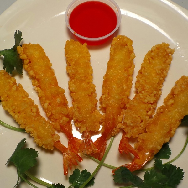 Order 6 Pieces Tempura Shrimp food online from Red Dragon Express store, Laveen on bringmethat.com