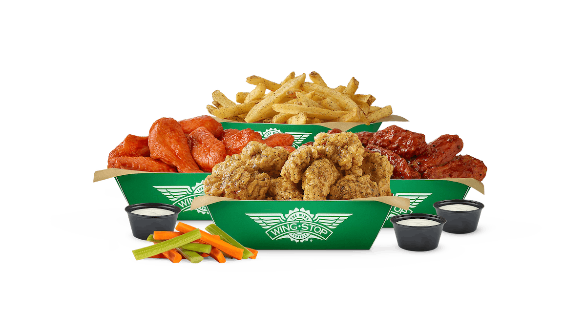 Order 30pc Crew Pack food online from WINGSTOP store, North Bergen on bringmethat.com