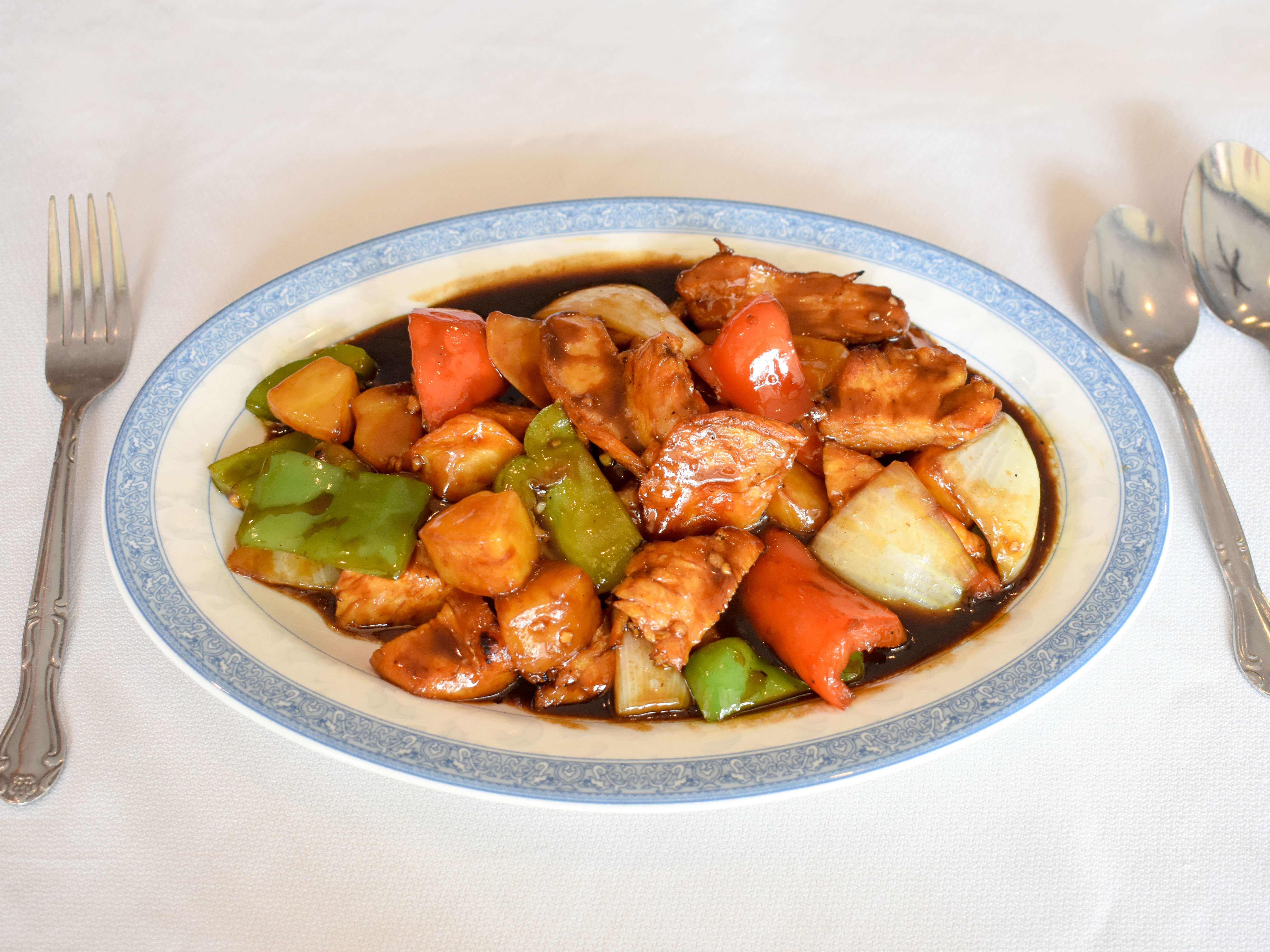 Order Large Bourbon Chicken food online from Abc Chinese Restaurant store, Deerfield Beach on bringmethat.com
