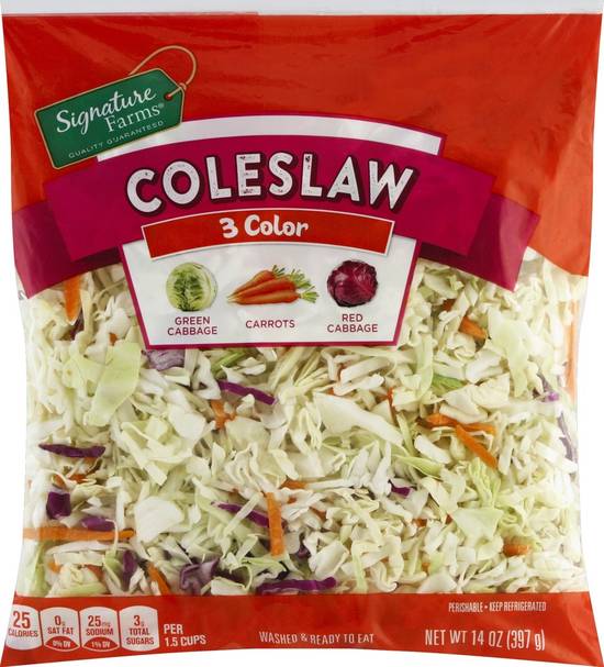Order Signature Farms · Coleslaw Salad (14 oz) food online from Safeway store, Reston on bringmethat.com