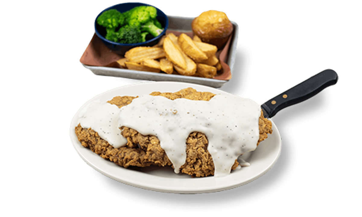 Order Country Fried Steak food online from Famous Daves Legendary Pit Bar-B-Que store, Chandler on bringmethat.com
