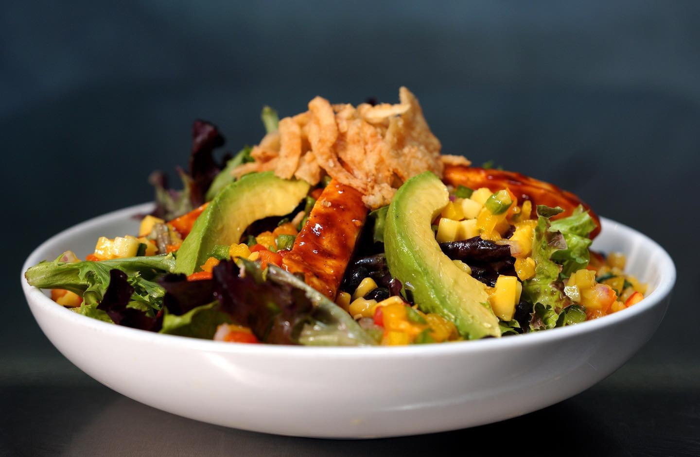 Order Adobo BBQ Chicken Salad food online from Cafe Del Sol store, Martinsburg on bringmethat.com
