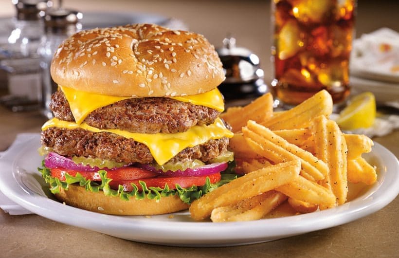 Order Double 1/3 pound meat Hamburger Meal food online from SF Pizza store, San Francisco on bringmethat.com