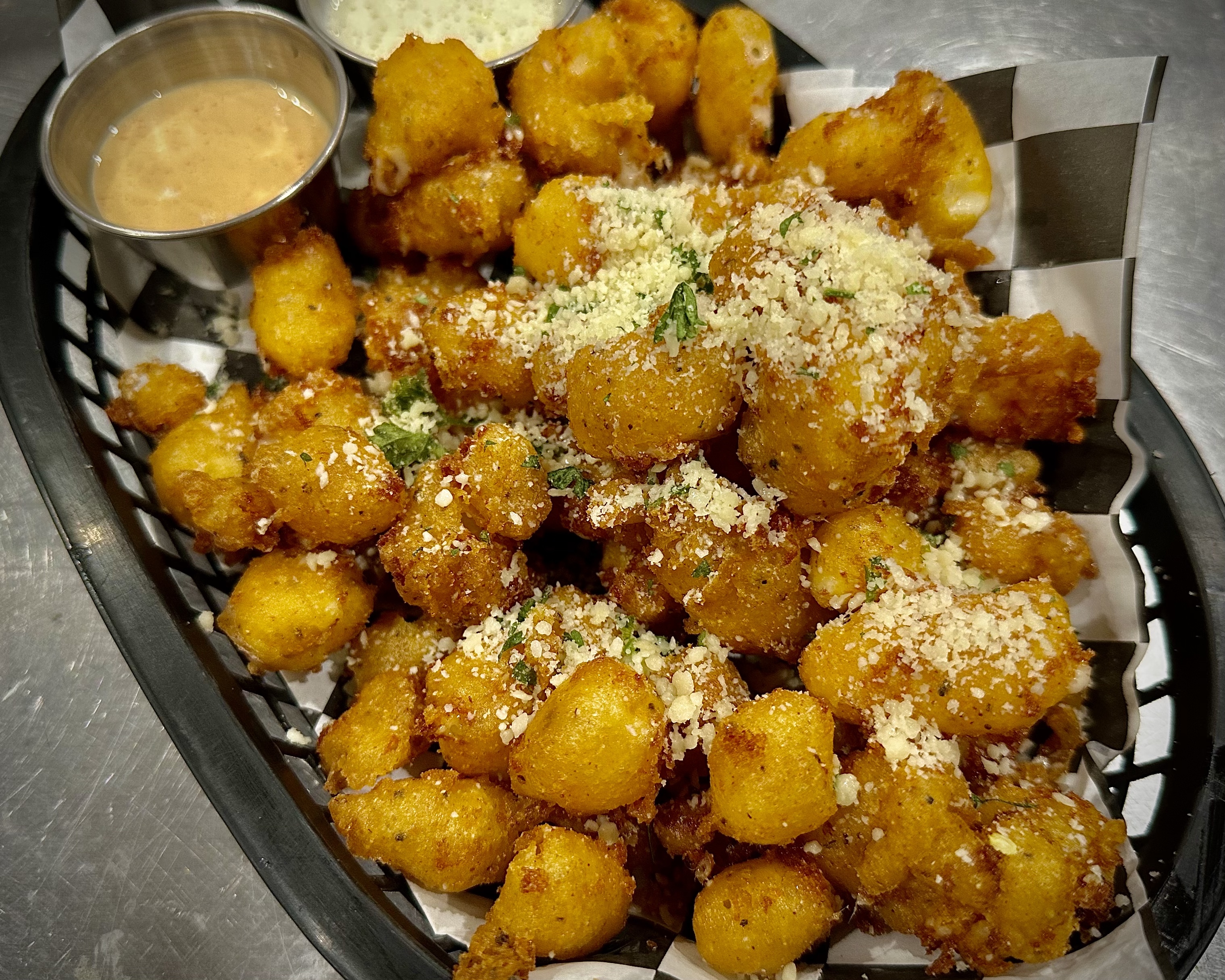 Order Beer Battered Cheese Curds food online from Dunning Pour House store, Chicago on bringmethat.com