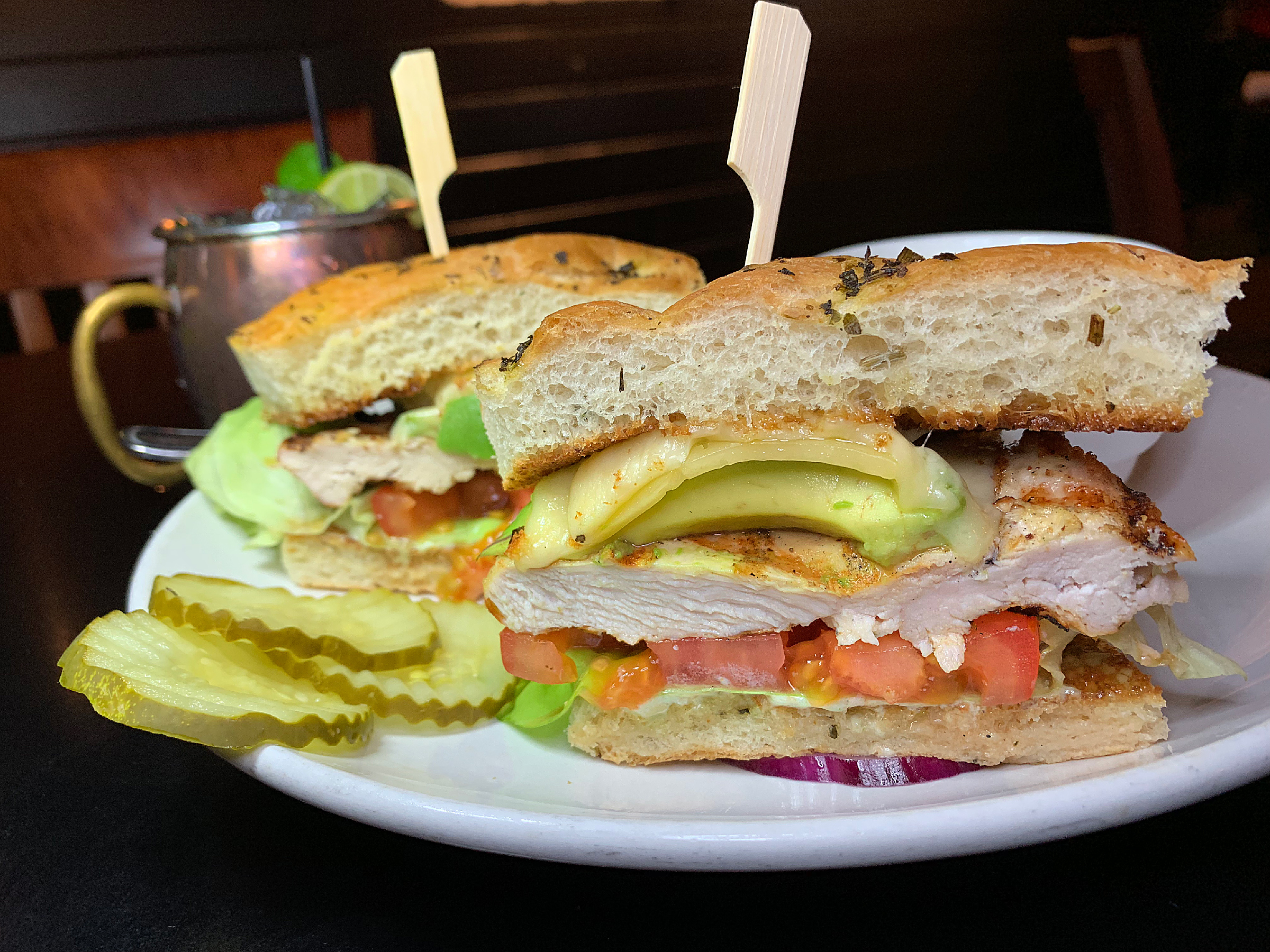 Order Chicken Ciabatta Sandwich food online from Taxi Grille & Bar store, Omaha on bringmethat.com