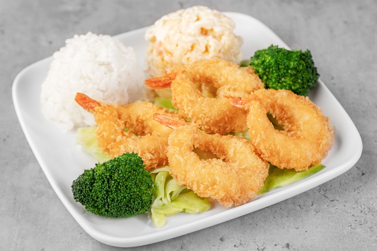 Order Crispy Shrimp Mini Meal food online from Ono Hawaiian BBQ store, Phoenix on bringmethat.com