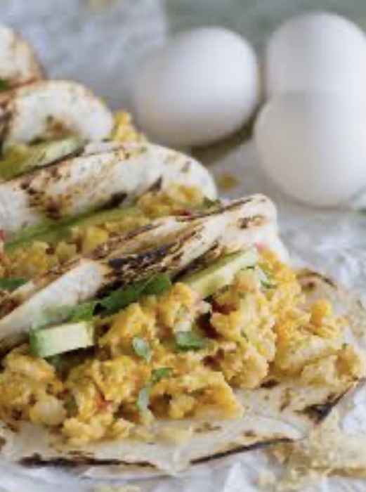 Order Egg & Nopales Breakfast Taco food online from Rincon Mexicano store, Houston on bringmethat.com