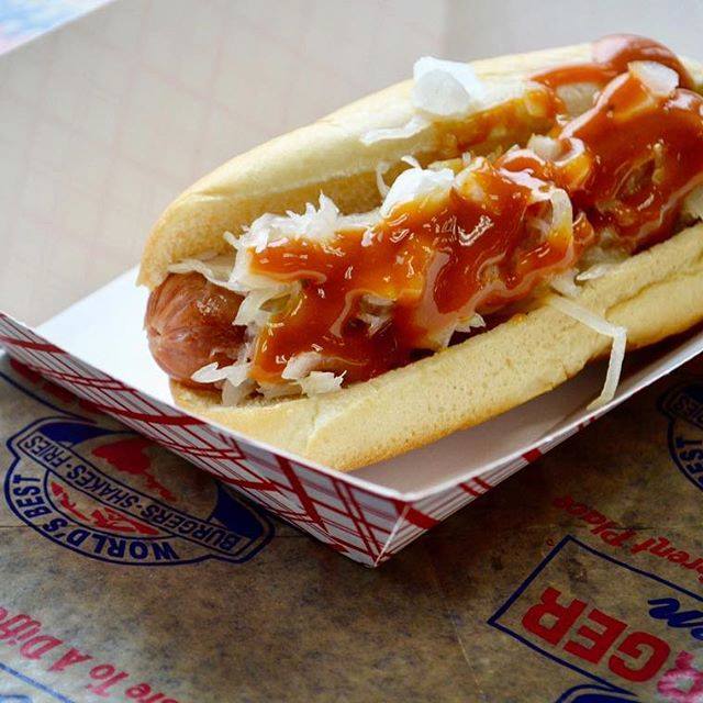Order Hot Dog Sandwich food online from Hamburger Heaven store, Gardendale on bringmethat.com