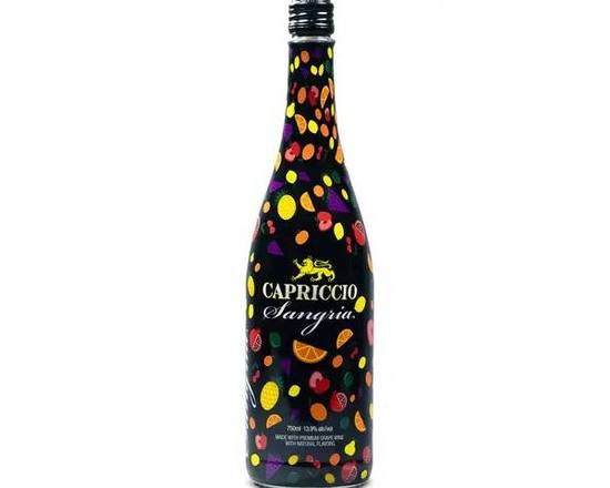 Order Capriccio Red, 750mL bubbly sangria (14.0% ABV), food online from VALU DISCOUNT LIQUOR #1 store, Houston on bringmethat.com