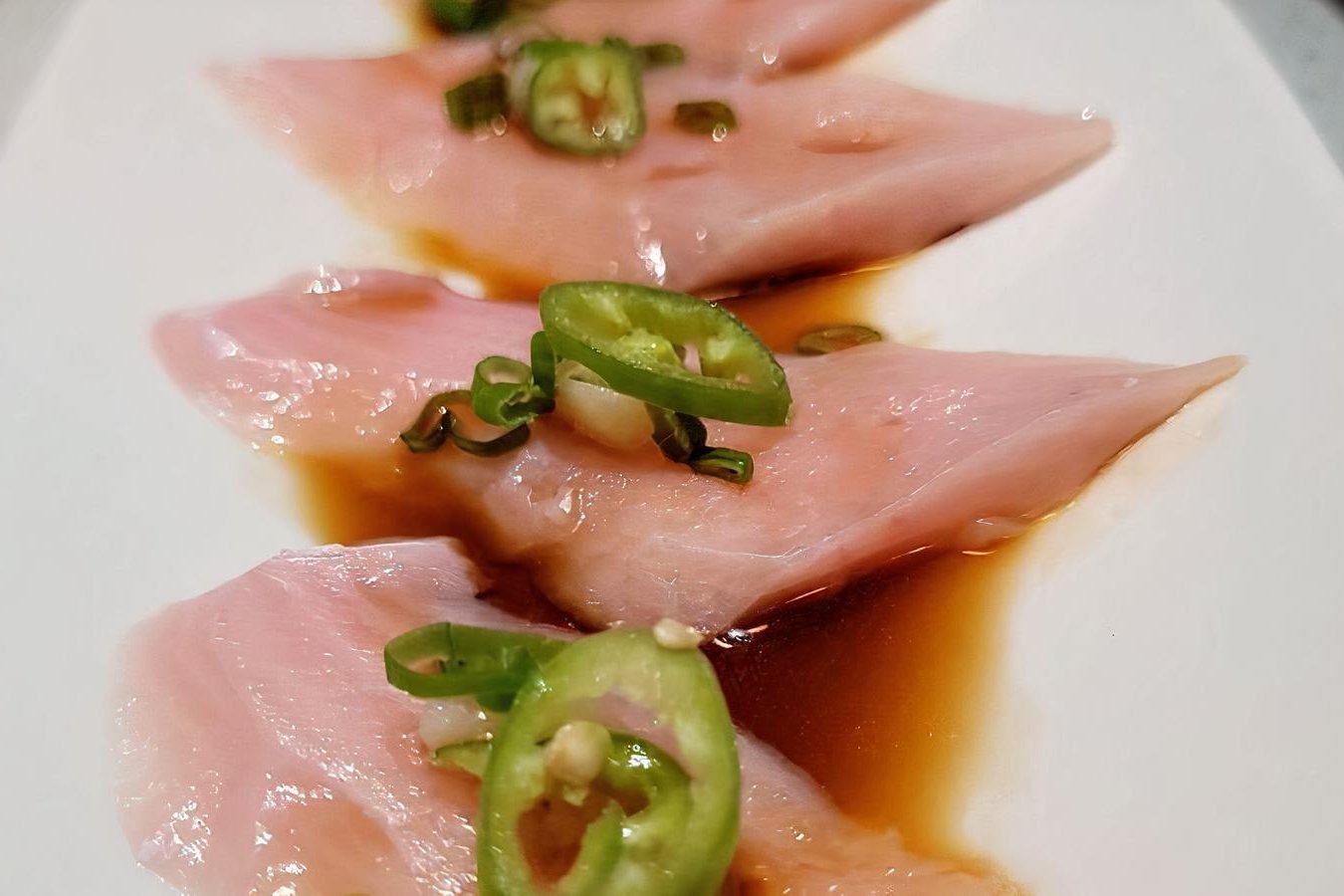 Order Spicy Yellowtail Roll food online from Han Korean BBQ House store, Burbank on bringmethat.com