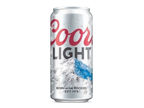 Order Coors Light American Lager Beer - 12oz Can food online from Booze & Brews Liquor store, Burbank on bringmethat.com