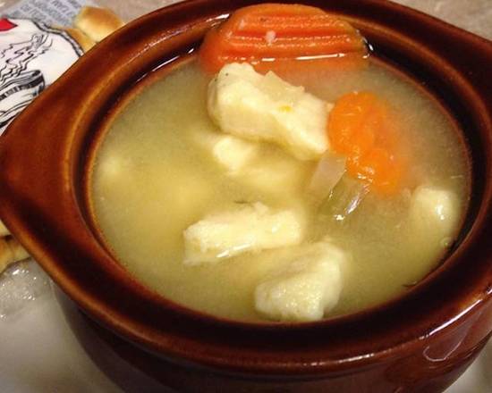 Order Chicken Dumpling Soup food online from Menches Brothers Restaurant and Pub store, Uniontown on bringmethat.com