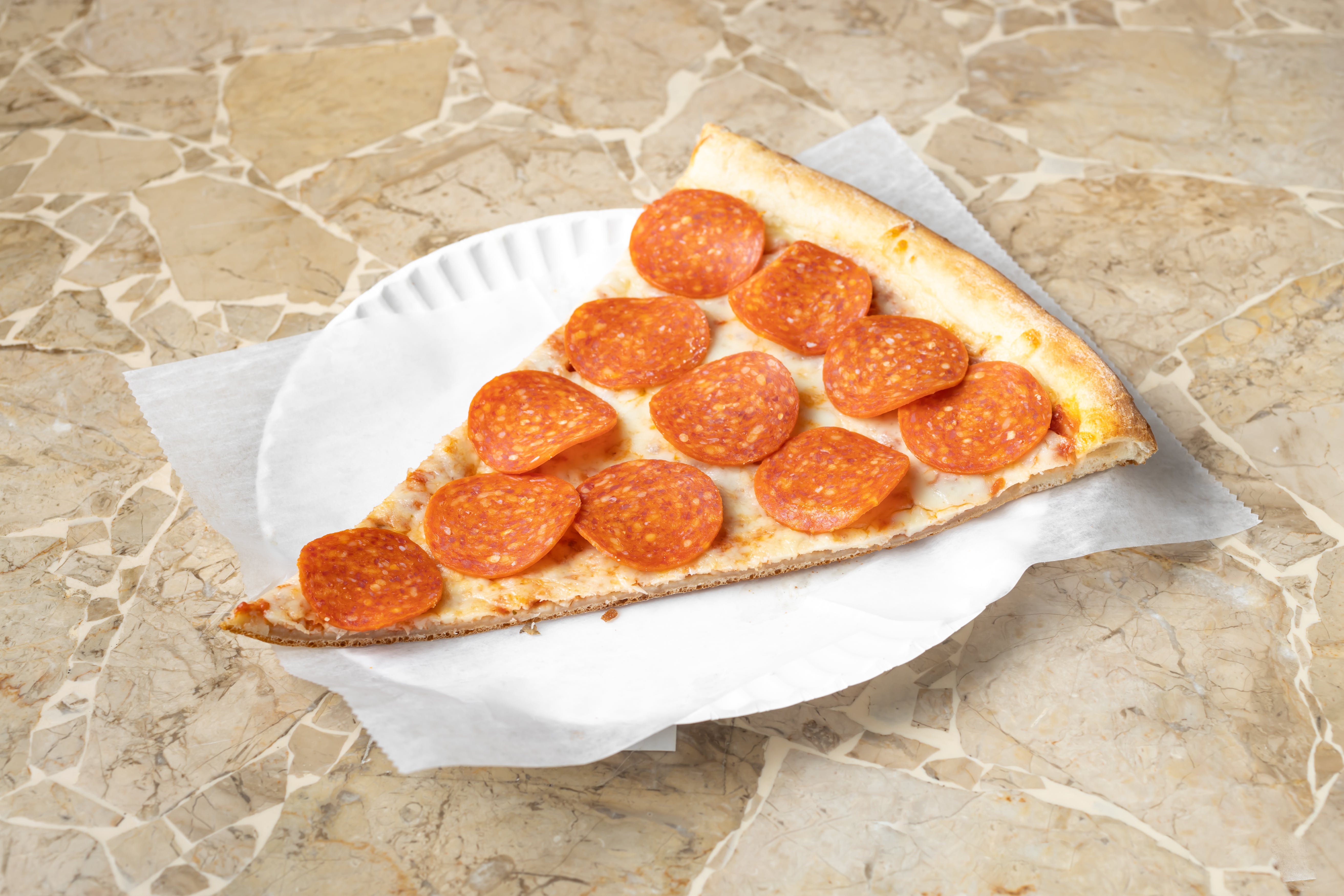 Order Pepperoni Pizza - 10'' (4 Slices) food online from Oasis restaurant store, Sunnyside on bringmethat.com