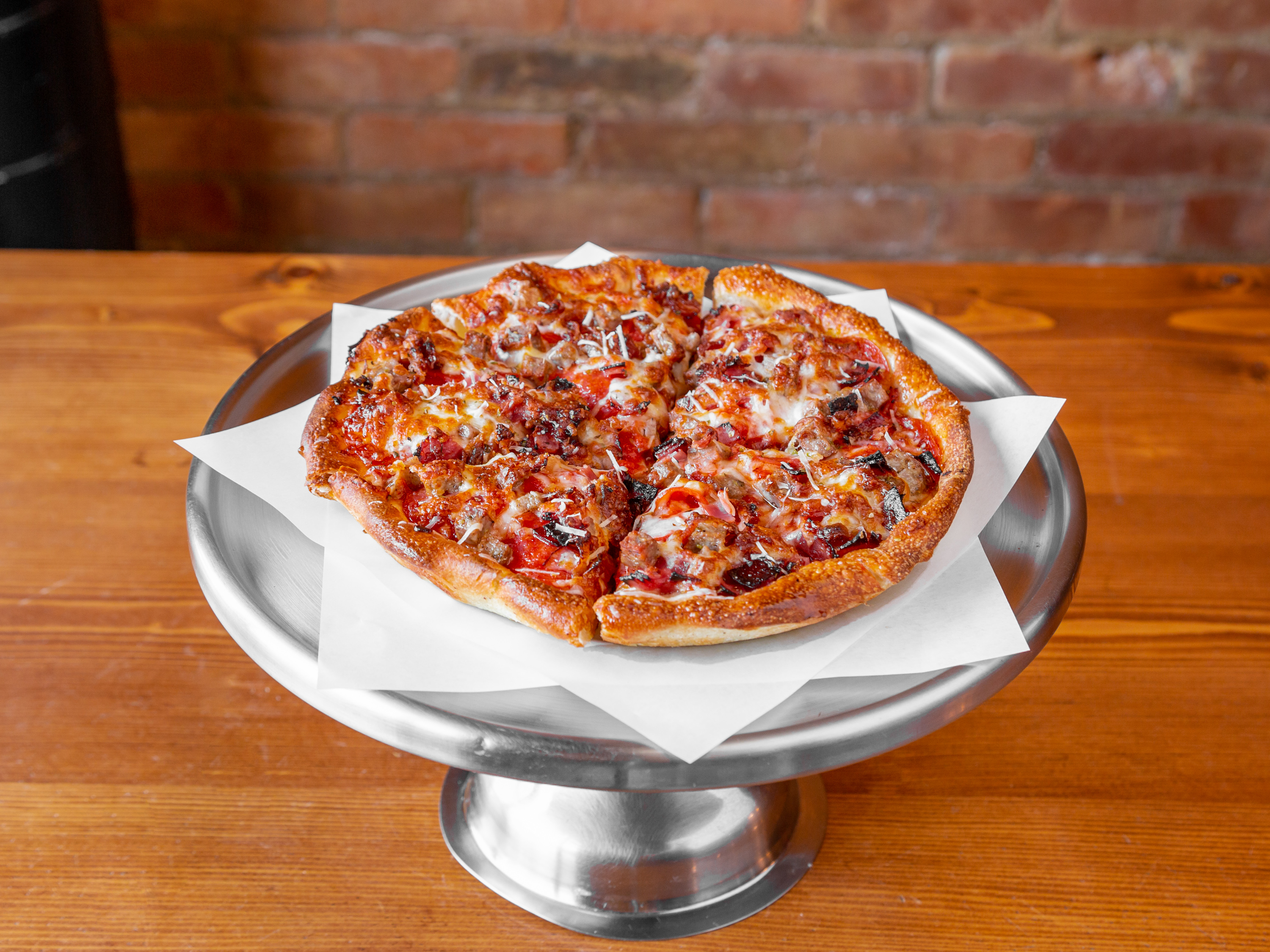 Order Meat Monster Pizza food online from Bada Bing Pizza store, Painesville on bringmethat.com