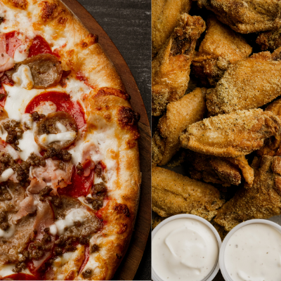 Order 14" Cheese pizza & 12pc wings food online from Ian's Oven Pizza store, Hiram on bringmethat.com