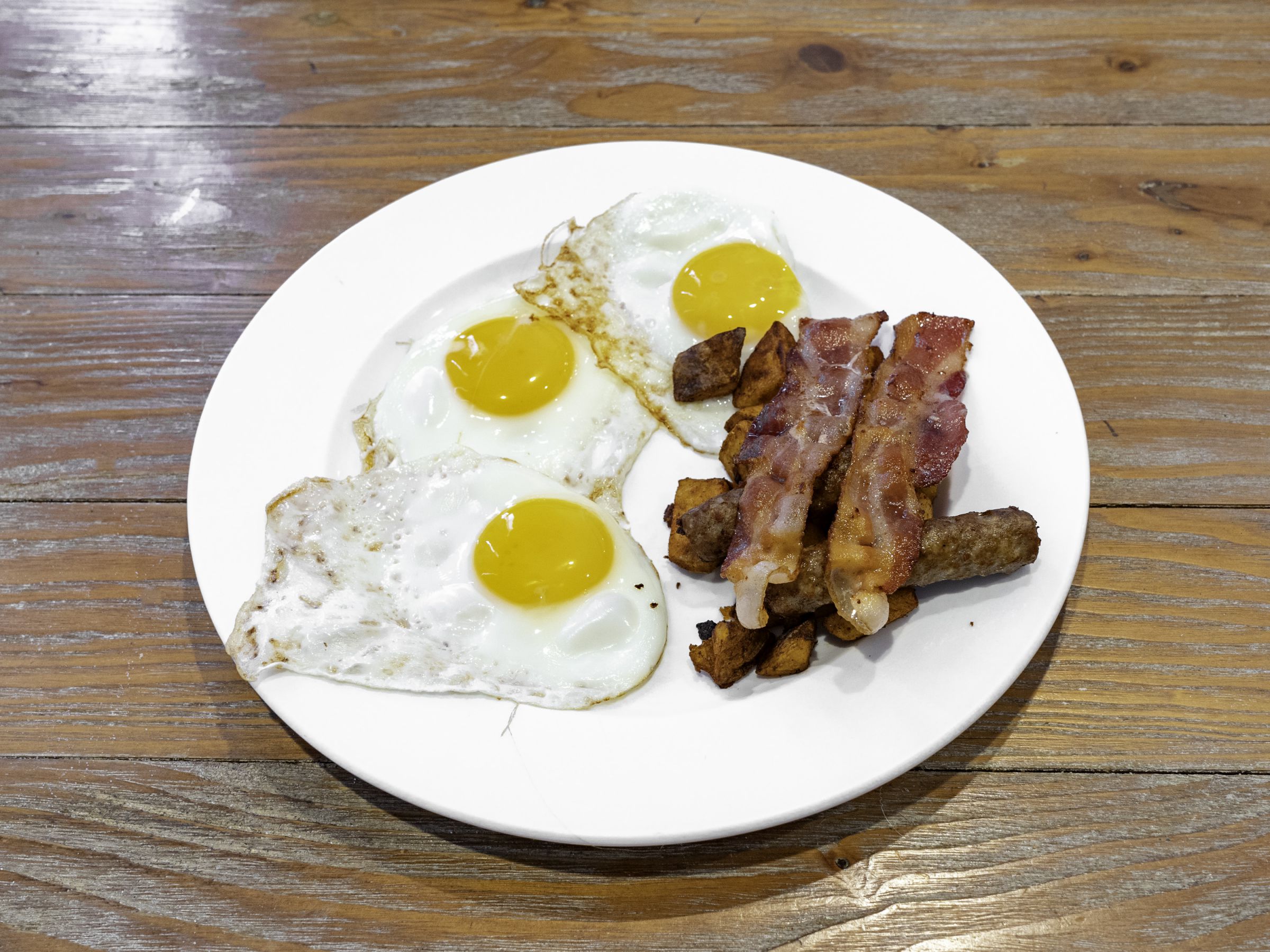 Order 2 Eggs Any Style with Protein food online from Family Fare Restaurant store, Peabody on bringmethat.com