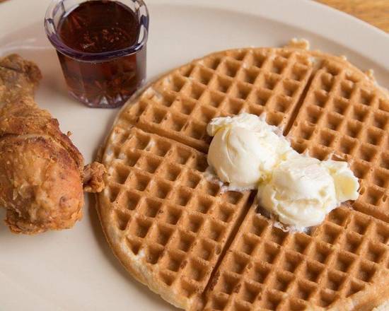 Order 18. Leg or Thigh & Waffle food online from Roscoe's House of Chicken & Waffles- store, Inglewood on bringmethat.com