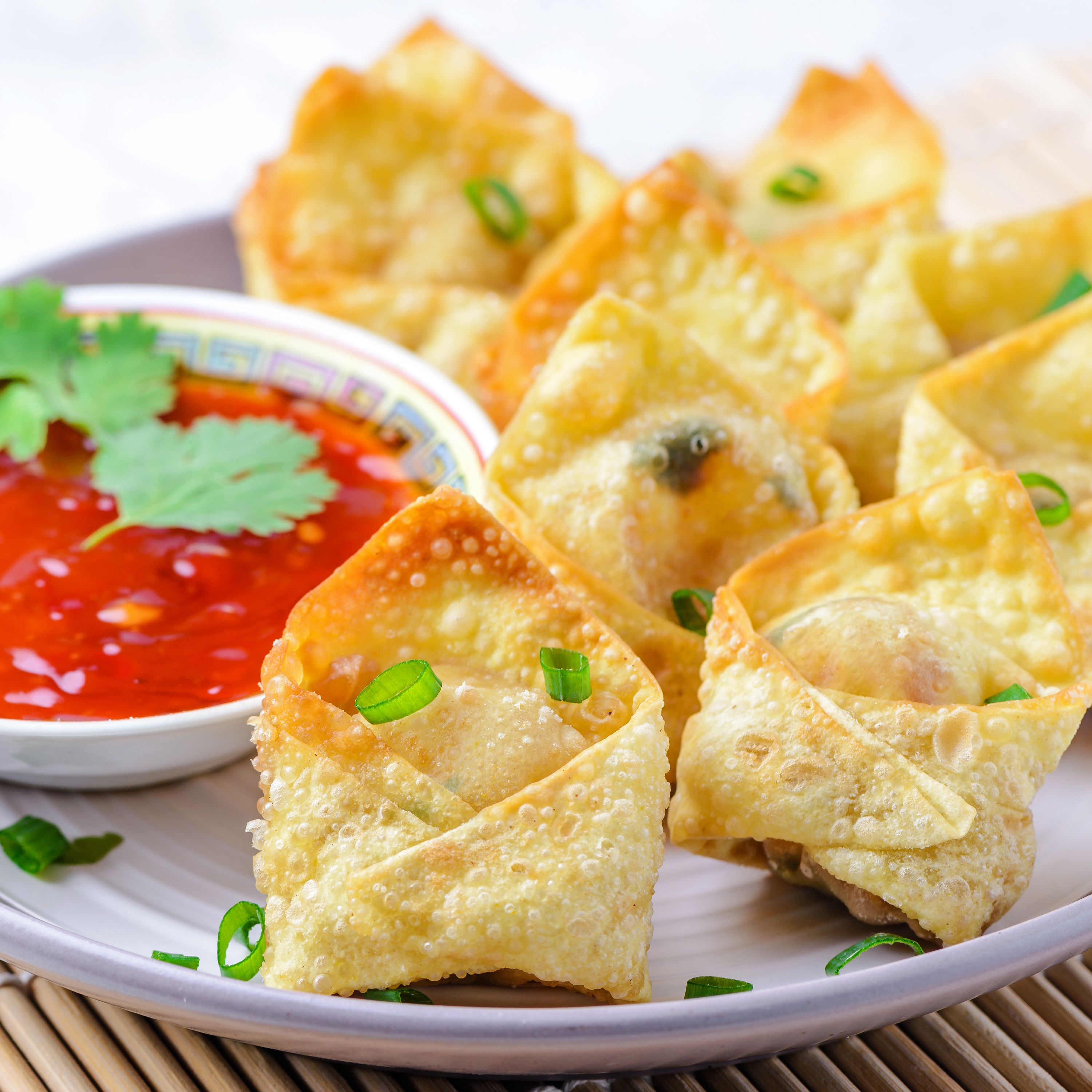 Order Fried Wanton with Meat (10 Pieces) food online from Sunny China Buffet store, Urbana on bringmethat.com
