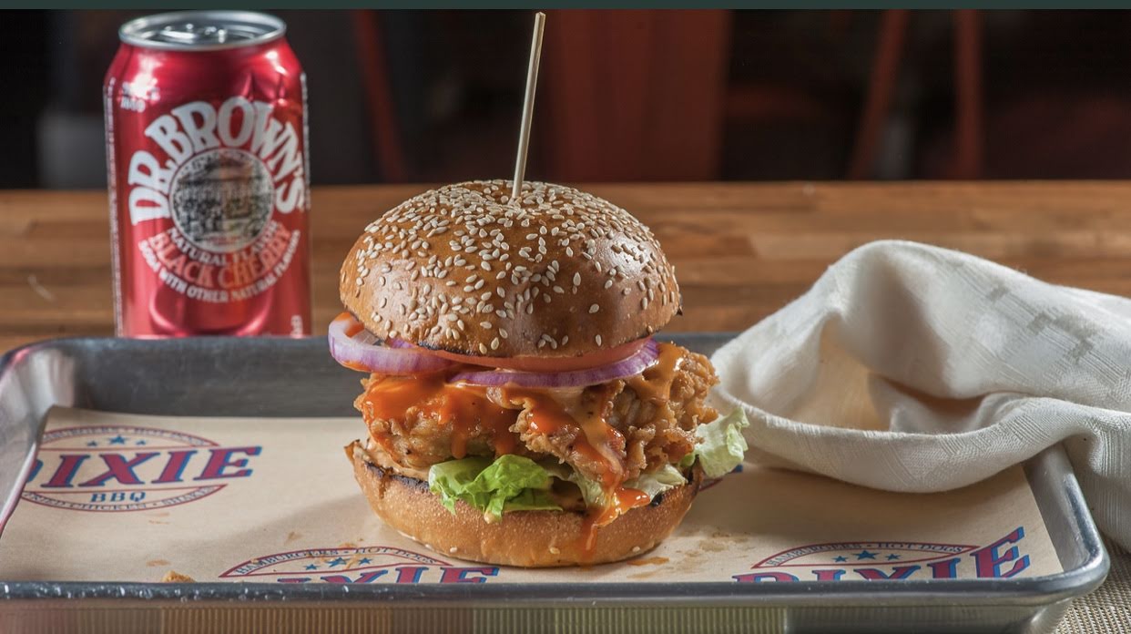Order Crispy Buffalo Chicken Burger food online from Dixie BBQ store, Brooklyn on bringmethat.com