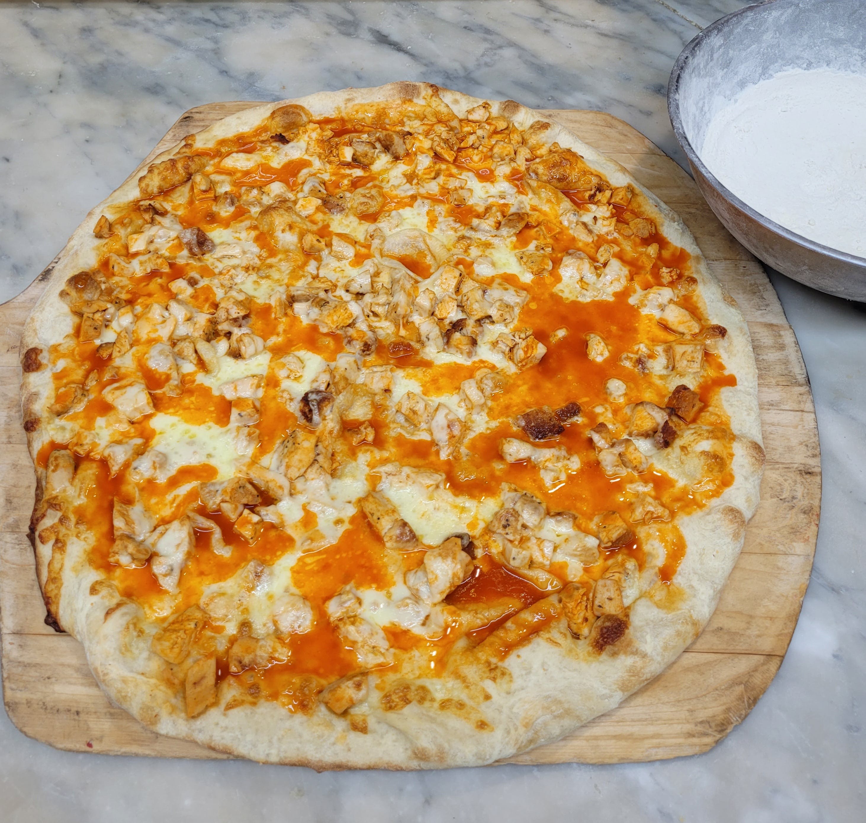 Order Buffalo Chicken Pizza - Small food online from Rhythm And Spice Pizzeria And Grill store, New Brunswick on bringmethat.com