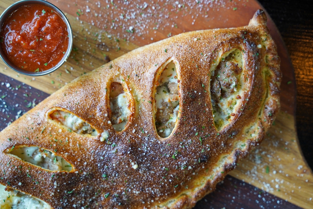 Order MEATBALL CALZONE food online from Daddyo Pizza store, Katy on bringmethat.com