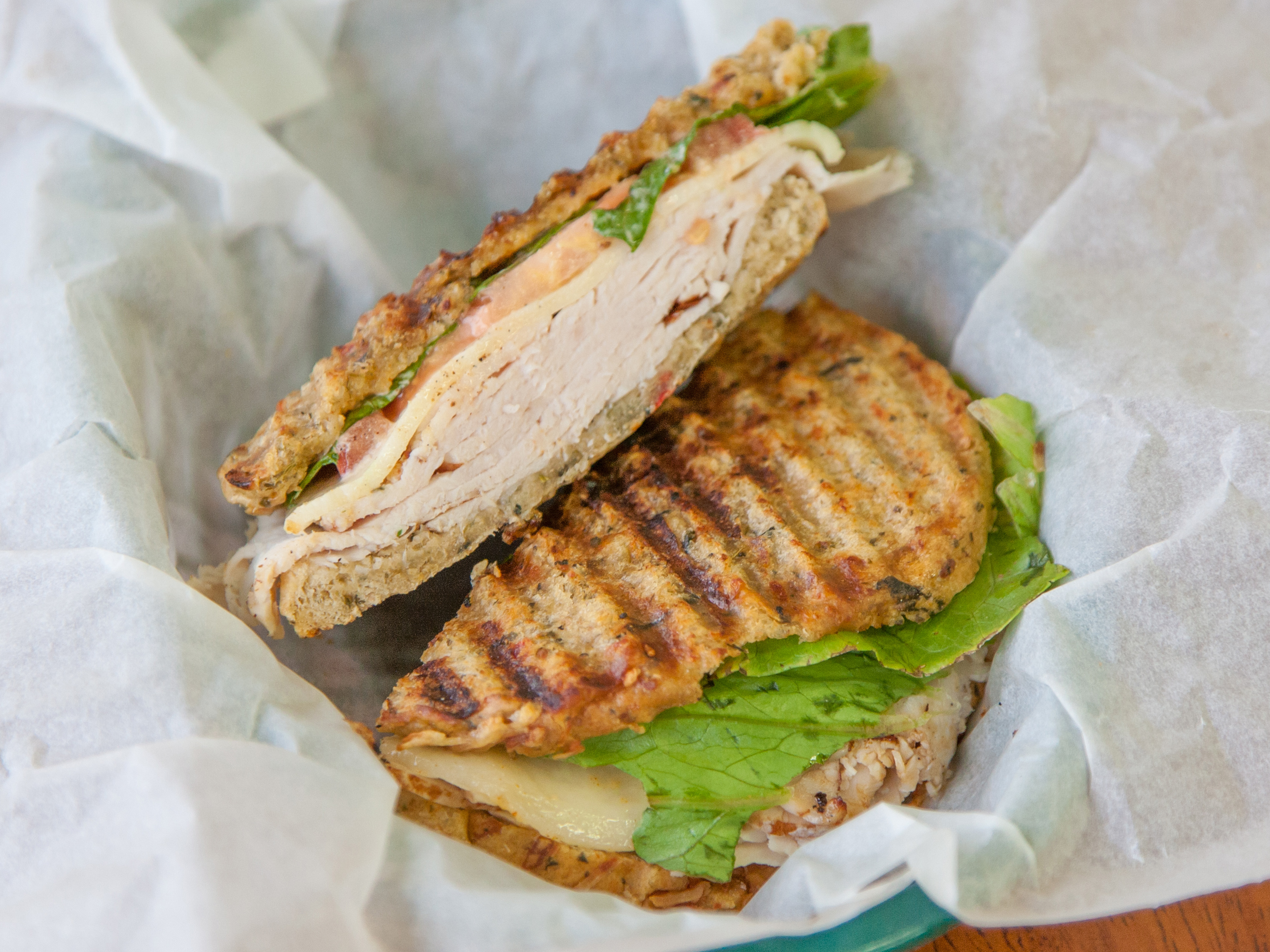 Order Chipotle Turkey Hot Sandwich food online from Great Harvest Bread Company store, Evanston on bringmethat.com