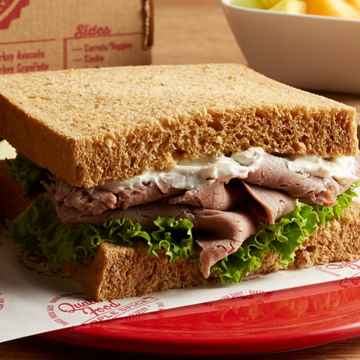 Order Roast Beef Deluxe Sandwich | Classic food online from Apple Spice store, Ogden on bringmethat.com