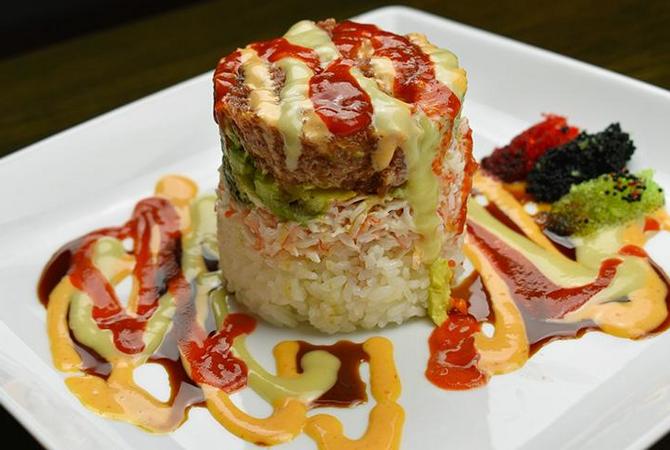 Order Ahi Tower Roll food online from Akaya Sushi, Izakaya & Ramen store, Richardson on bringmethat.com