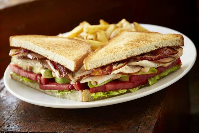 Order Turkey Club food online from Smokey Bones Barbeque and Grill store, Pittsburgh on bringmethat.com