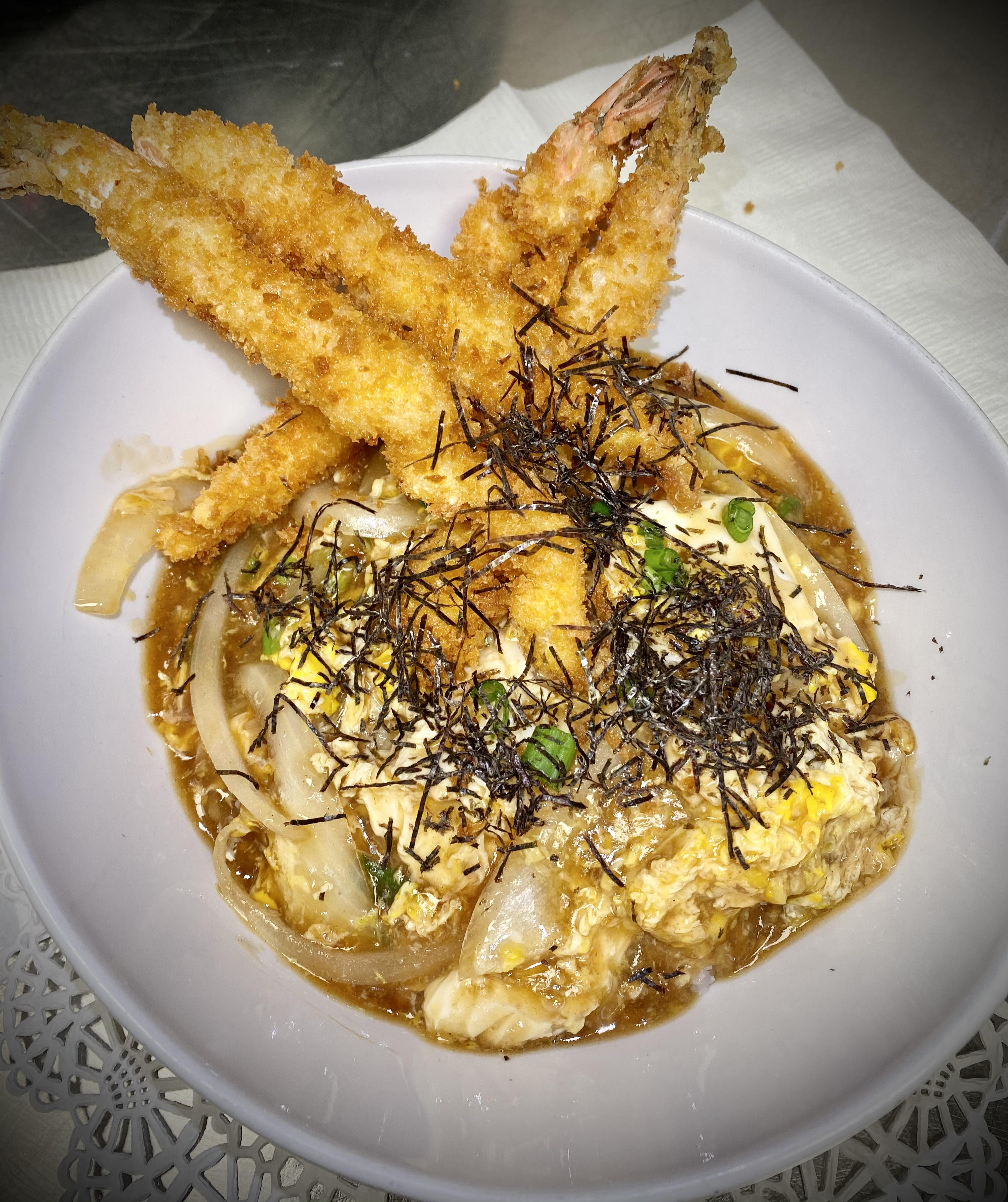 Order Shrimp Donburi food online from Misawa Sushi Bar store, Louisville on bringmethat.com