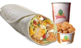 Order 6. Chicken Ranchero Burrito Combo Meal food online from Tacotime store, Logan on bringmethat.com
