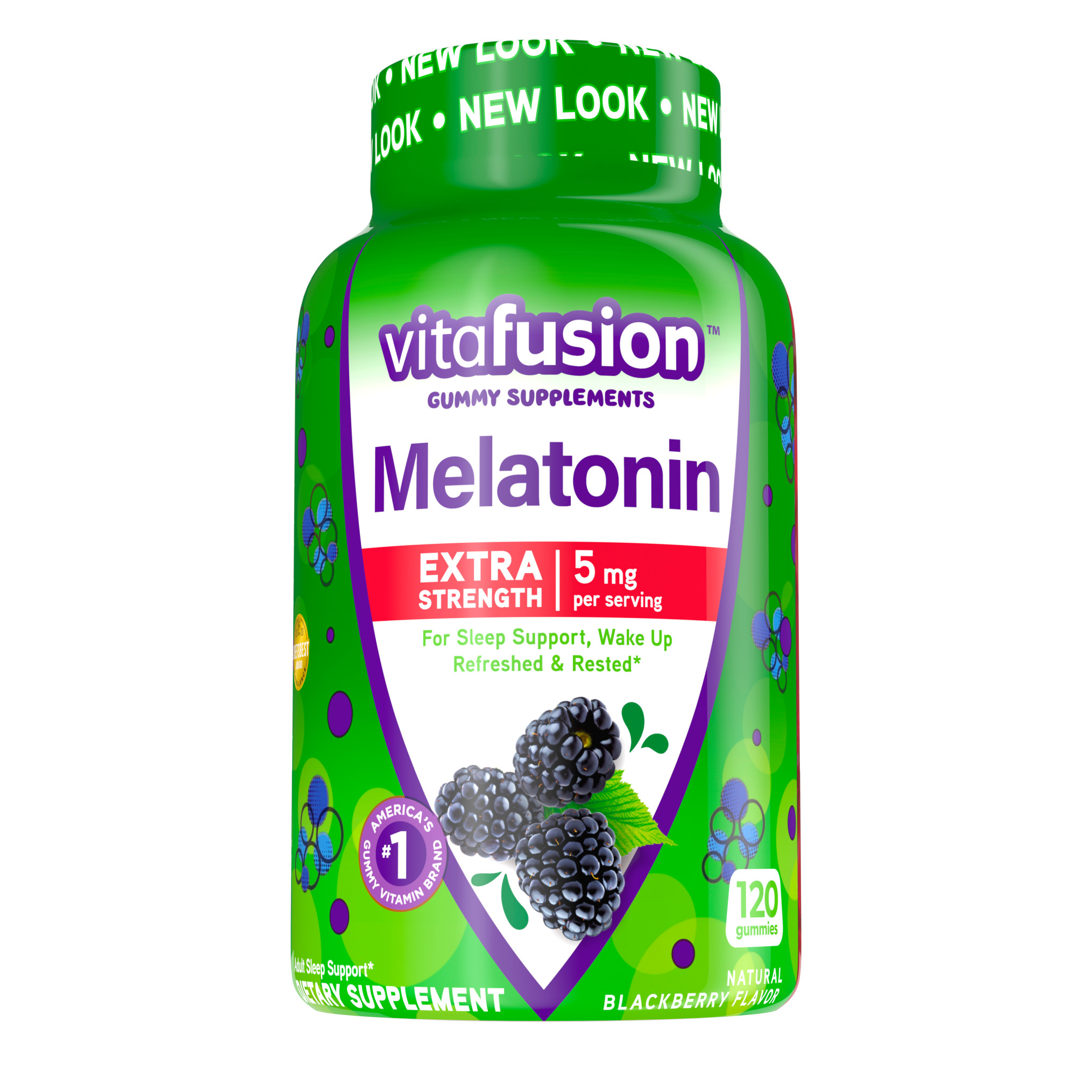 Order Vitafusion Extra Strength Melatonin Gummy Vitamins, 5mg - 120 ct food online from Rite Aid store, CORNING on bringmethat.com