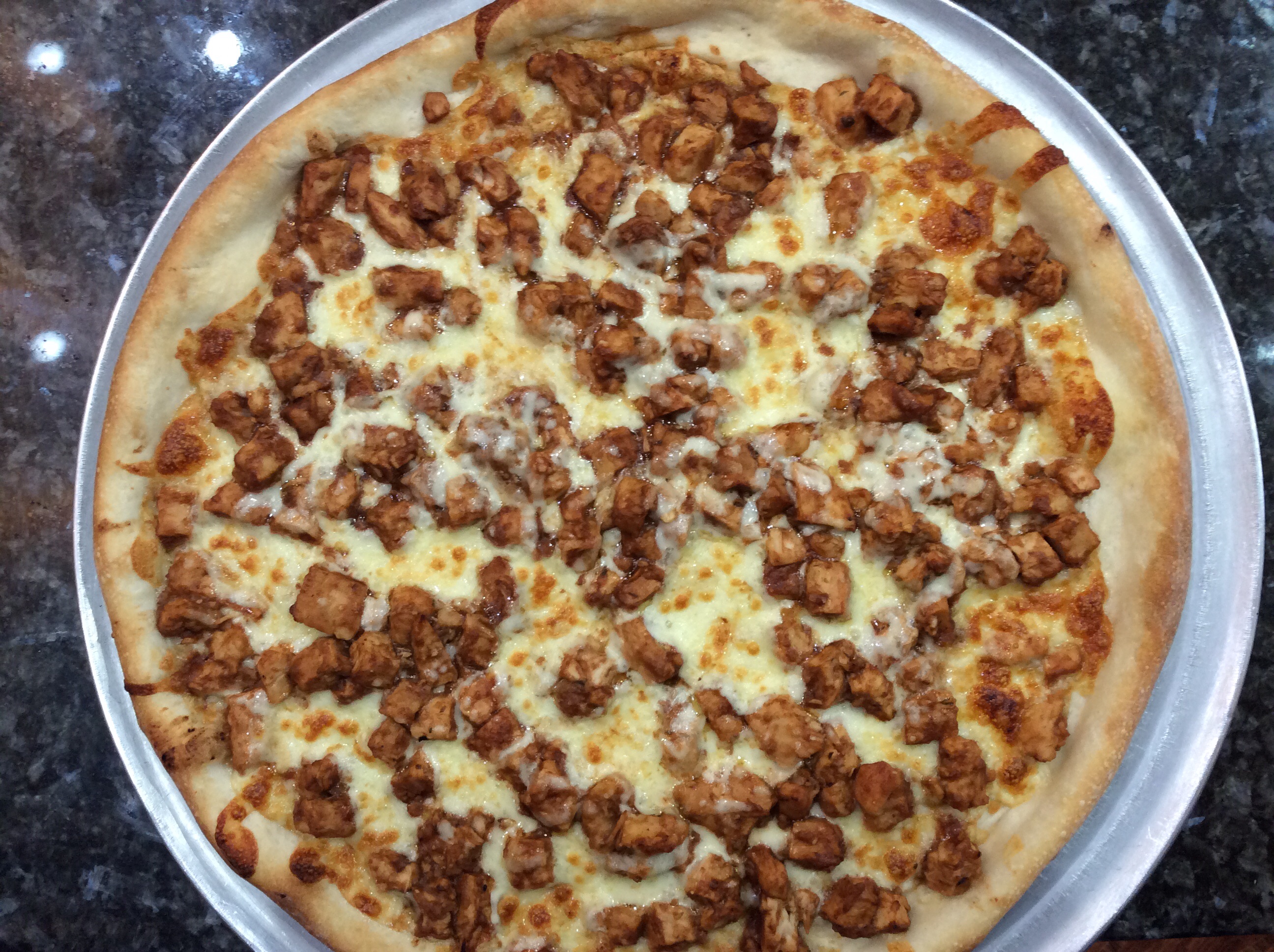 Order 15. BBQ Chicken Pizza Special food online from Susano's pizzeria store, Ridgewood on bringmethat.com