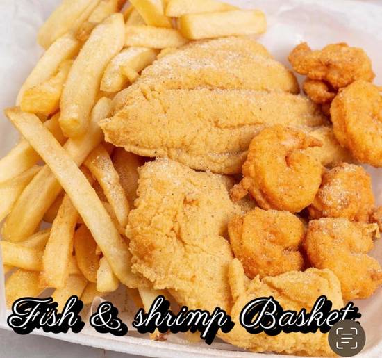 Order Fish & Shrimp Basket food online from Manning House of Crab & More store, Manning on bringmethat.com