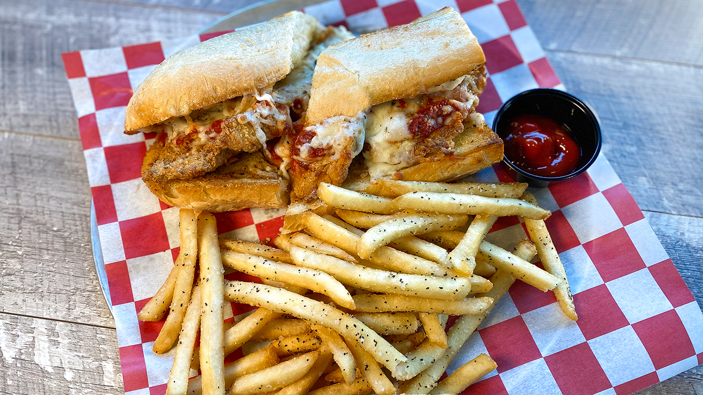 Order Ad-Rock Chicken Parmesan Sandwich food online from Parry Pizzeria & Bar store, Englewood on bringmethat.com