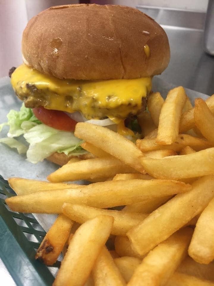 Order Cheeseburger with Fries - 1/2 lb. food online from Italiano Of Kingsport store, Kingsport on bringmethat.com