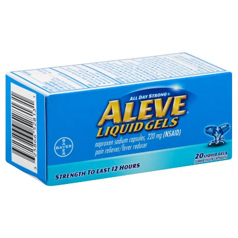 Order Aleve Liquid Gel 20 Count food online from 7-Eleven store, Fort Worth on bringmethat.com