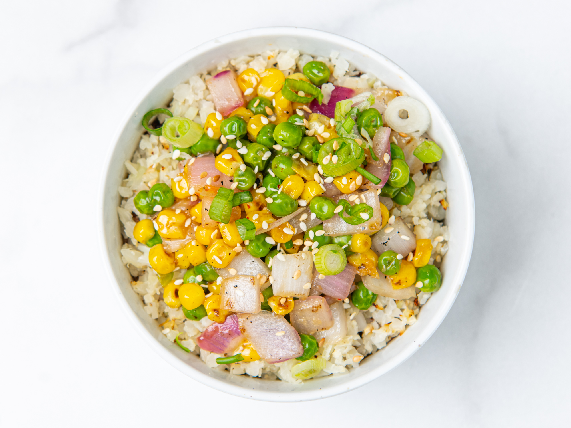 Order Cauliflower Fried Rice food online from Ginger Bowls (Healthy Asian Bowls - Tempe) store, Tempe on bringmethat.com