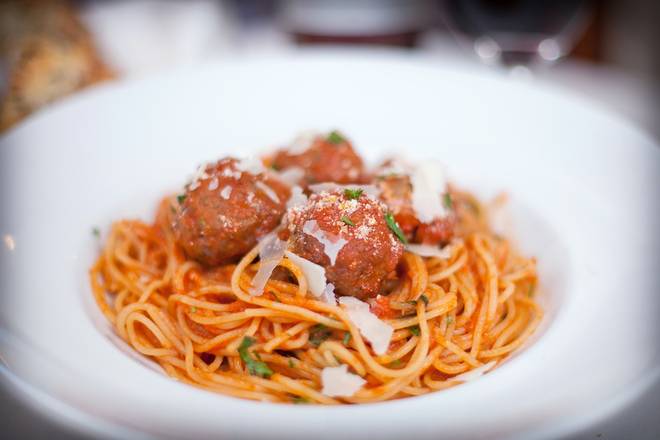 Order Spaghetti & Meatballs food online from Louises Trattoria store, Los Angeles on bringmethat.com
