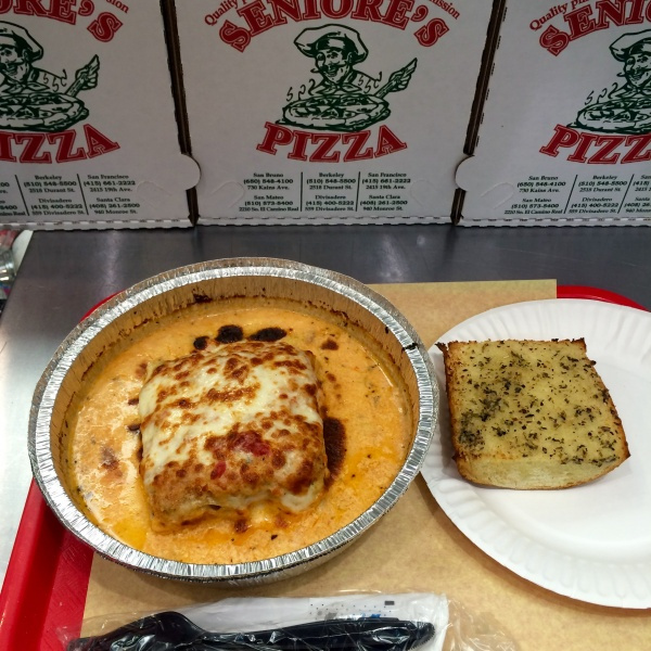 Order 07. Vegetarian Lasagna food online from Seniore's Pizza store, San Bruno on bringmethat.com