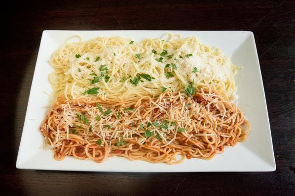 Order Red and White Spaghetti food online from Soprano's Pizza & Pasta store, Seattle on bringmethat.com