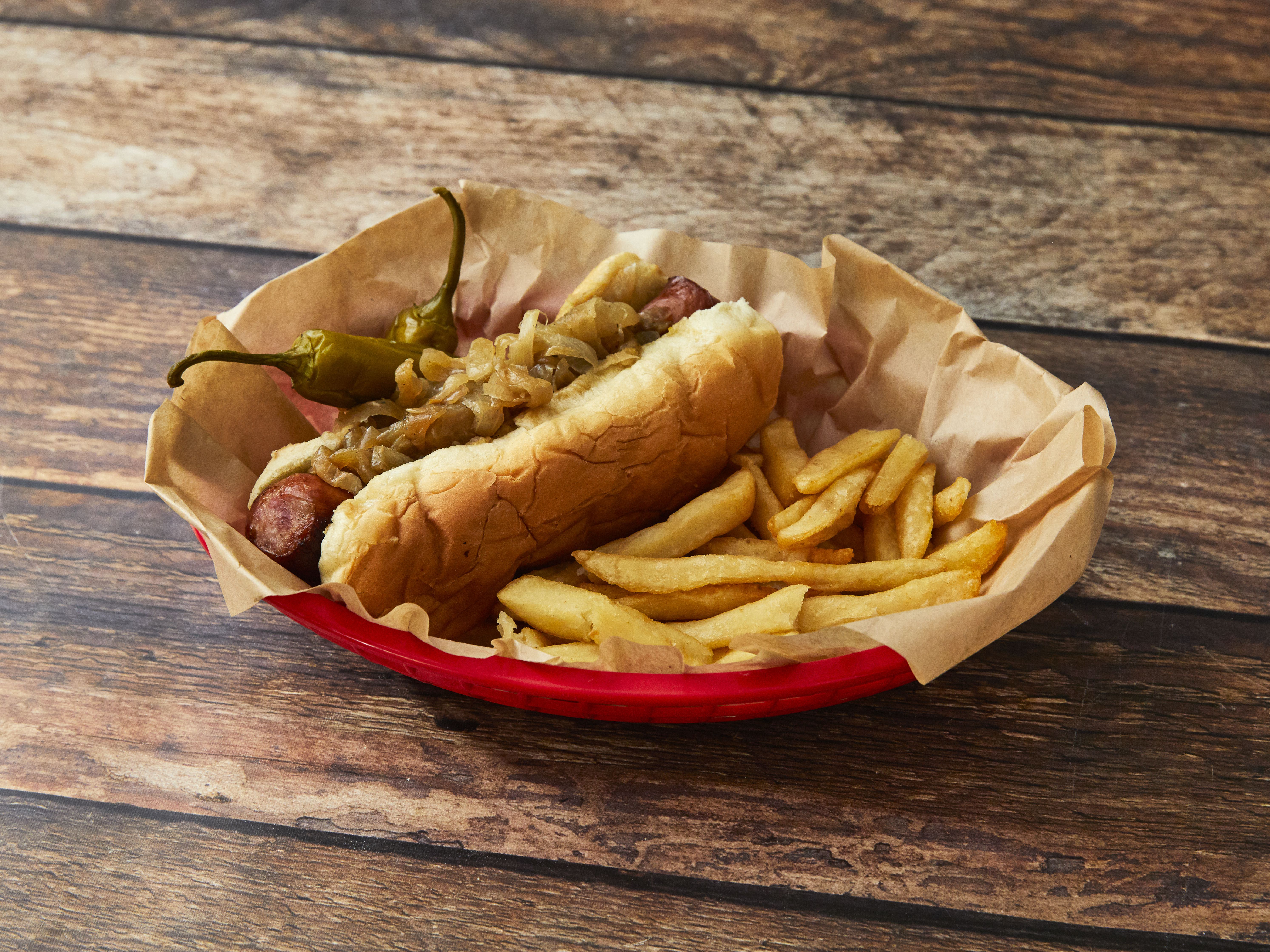 Order Polish Sausage Sandwich food online from Express Grill store, Chicago on bringmethat.com