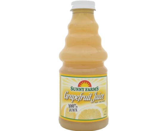 Order Sunny Farms Grapefruit 100% Juice (32 oz) food online from Sousa Wines & Liquors store, Mountain View on bringmethat.com