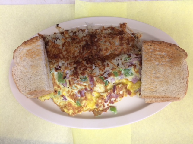 Order Denver Omelette w Cheese food online from Burgers and More store, Alhambra on bringmethat.com