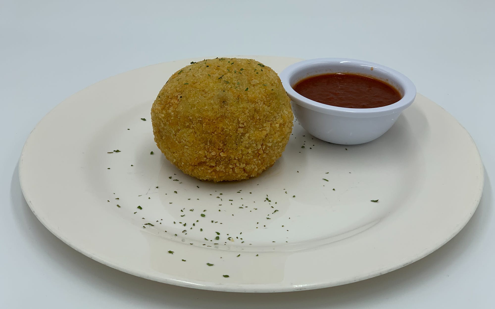 Order Rice Ball Parmigiana - Appetizer food online from Mario Pizza store, Westbury on bringmethat.com