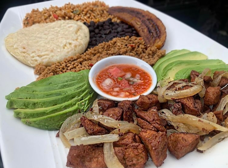 Order “Bandeja Paisa” Colombian Variety Plate food online from V Spot store, Brooklyn on bringmethat.com