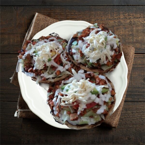 Order Sopes con Carne food online from M&M Deli Cafe store, New Rochelle on bringmethat.com