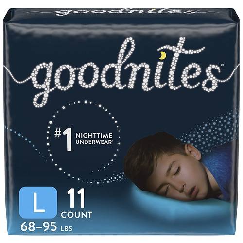 Order GoodNites Boys' Nighttime Bedwetting Underwear L - 11.0 ea food online from Walgreens store, GRAY on bringmethat.com