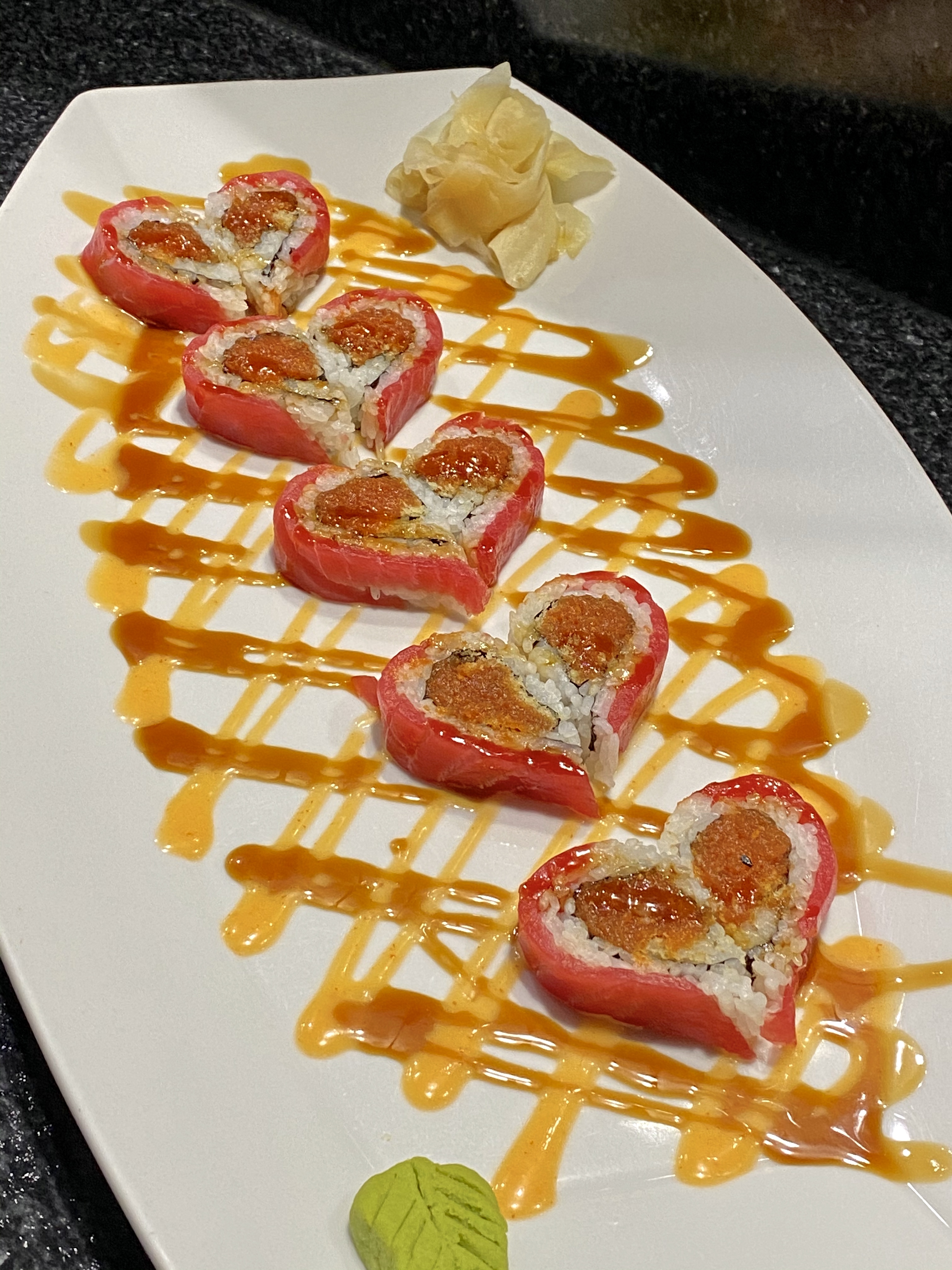 Order Heart Roll food online from Star Sushi store, Jeffersonville on bringmethat.com